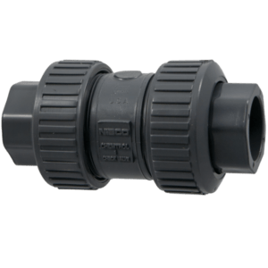 Ball Check Valve Socket, True Union, PVC Schedule 80, EPDM- S45BCE