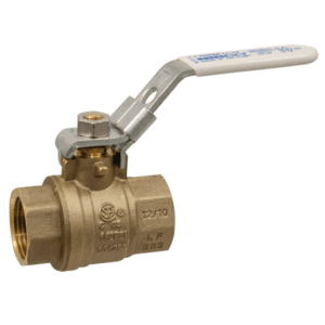Ball Valve Lead-Free Brass, Two-Piece, Full Port, NPT x NPT, Locking Lever Handle-FIG NO- T-FP600A-LF-LL