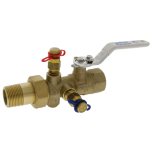 NIBCO Balancing Valve - Manual, Lead Free Brass, FPT Body x MPT Tailpiece, Stainless Steel Ball and Stem-FIG No-MTT-1805-66