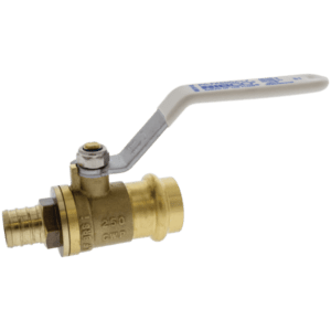 NIBCO Ball Valve Lead-Free Full Port Press x PEX Crimp Ends, 250 PSI-FIG NO-PCPX-FP600A-LF