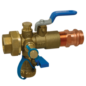 NIBCO Combination Ball Valve - Press x Thread Ends, w Union, Test Point & Drain Valve-FIG No- PCT-1830