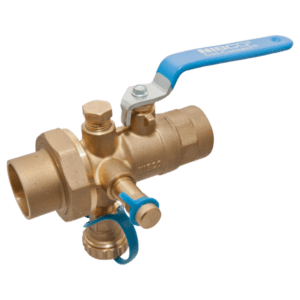 NIBCO Combination Ball Valve - Solder Ends, w Union, Test Point & Drain Valve-FIG No-S-1830