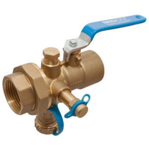 NIBCO Combination Ball Valve - Threaded Ends, w Union, Test Point & Drain Valve-FIG No- T-1830