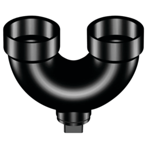 NIBCO Return Bend Hub x Hub x Cleanout with Plug - ABS DWV-FIG No-5878